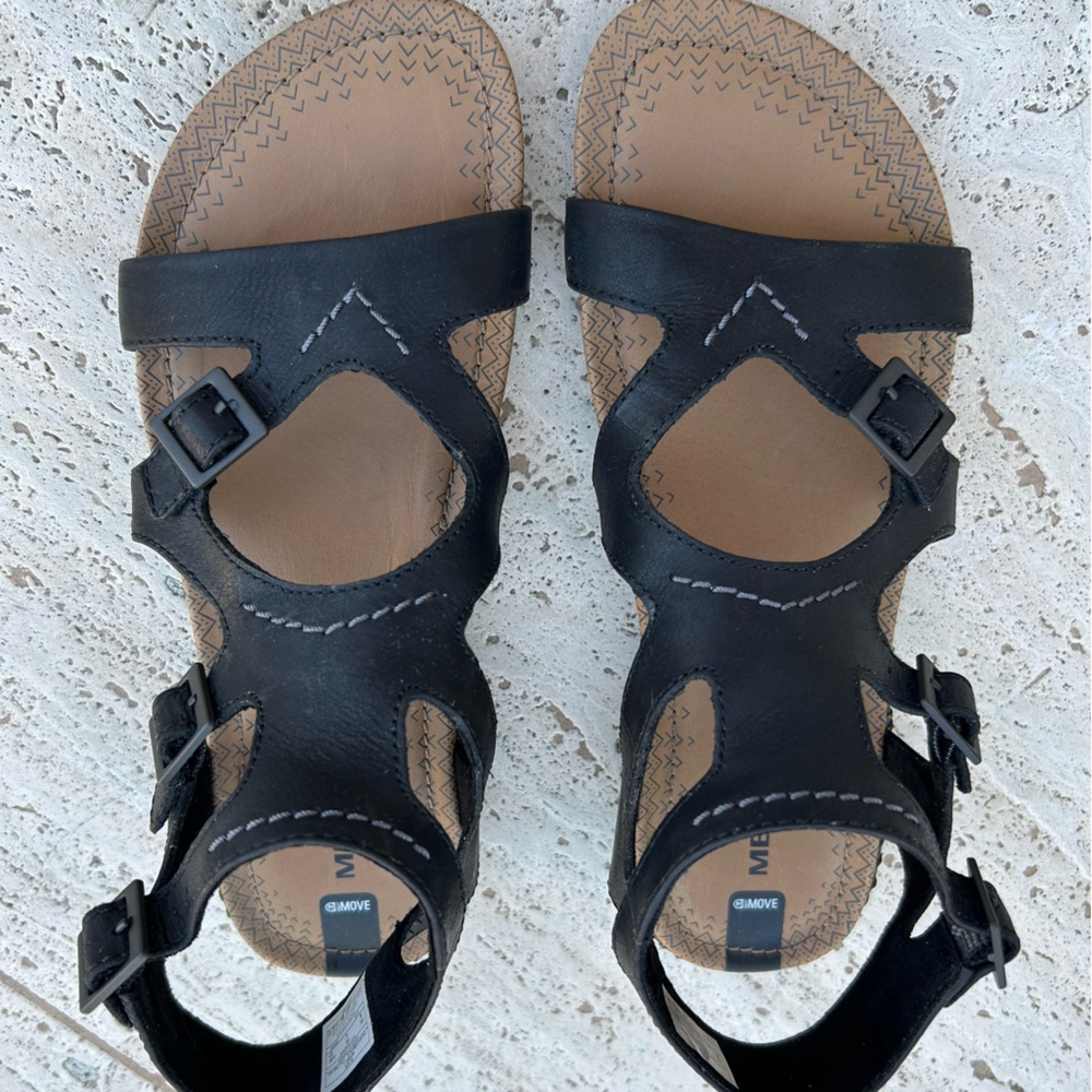 ✨NEW✨MERRELL LEATHER SANDALS - Picture 2 of 8